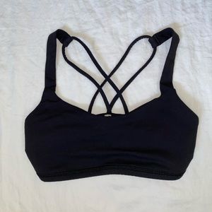 Lululemon Criss Cross Black Sports Bra